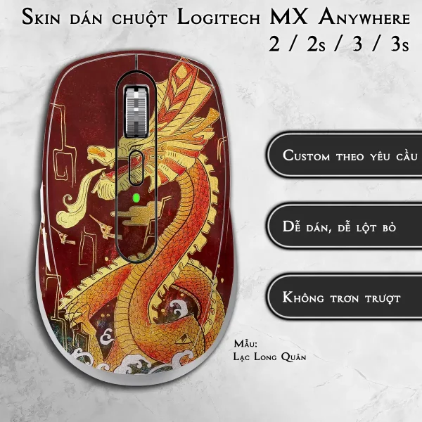 Skin dán chuột Logitech MX Anywhere mẫu Lạc Long Quân