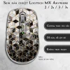 Skin dán chuột Logitech MX Anywhere mẫu mosaic đá đen trắng Skin dán chuột Logitech MX Anywhere mẫu mosaic đá đen trắng