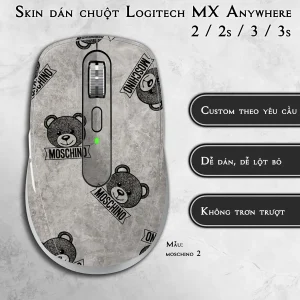 Skin dán chuột Logitech MX Anywhere mẫu moschino 2