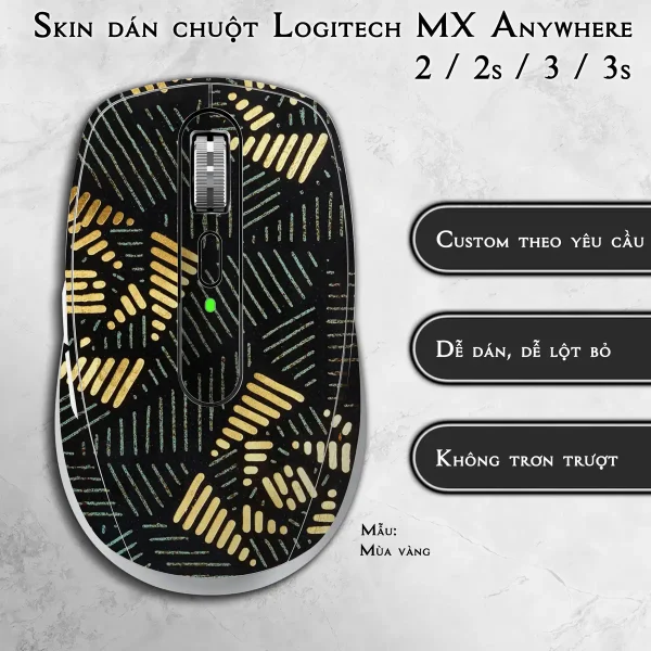 Skin dán chuột Logitech MX Anywhere mẫu Mùa vàng