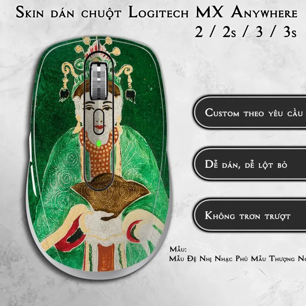 Skin dán chuột Logitech MX Anywhere mẫu Mẫu Đệ Nhị Nhạc Phủ Mẫu Thượng Ngàn lsm030