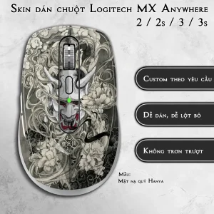 Skin dán chuột Logitech MX Anywhere mẫu Mặt nạ quỷ Hanya