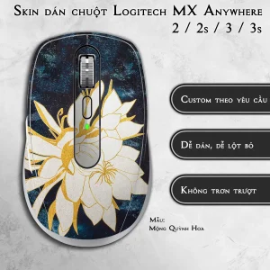 Skin dán chuột Logitech MX Anywhere mẫu Mộng Quỳnh Hoa