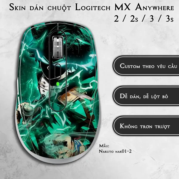 Skin dán chuột Logitech MX Anywhere mẫu Naruto nar01-2