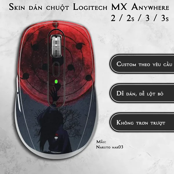 Skin dán chuột Logitech MX Anywhere mẫu Naruto nar03