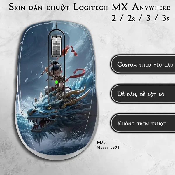 Skin dán chuột Logitech MX Anywhere mẫu Natra nt21