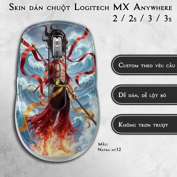 Skin dán chuột Logitech MX Anywhere mẫu Natra nt32