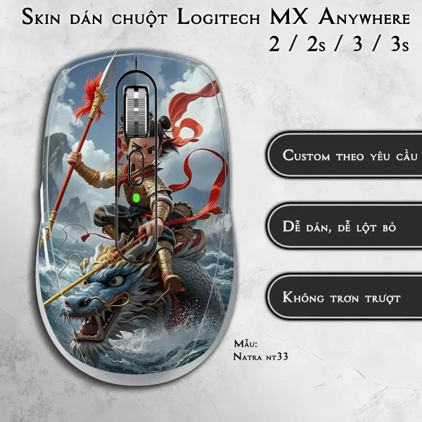 Skin dán chuột Logitech MX Anywhere mẫu Natra nt33