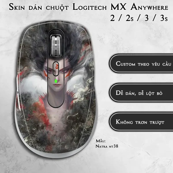 Skin dán chuột Logitech MX Anywhere mẫu Natra nt38