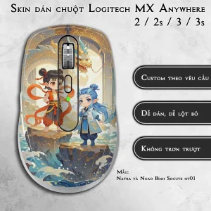 Skin dán chuột Logitech MX Anywhere mẫu Natra và Ngao Bính Socute nt01