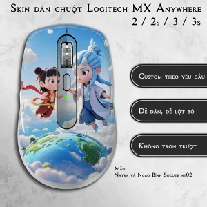Skin dán chuột Logitech MX Anywhere mẫu Natra và Ngao Bính Socute nt02