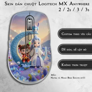 Skin dán chuột Logitech MX Anywhere mẫu Natra và Ngao Bính Socute nt11