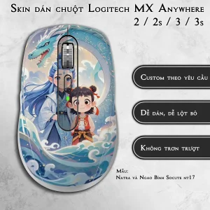 Skin dán chuột Logitech MX Anywhere mẫu Natra và Ngao Bính Socute nt17
