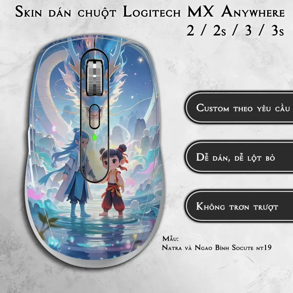 Skin dán chuột Logitech MX Anywhere mẫu Natra và Ngao Bính Socute nt19