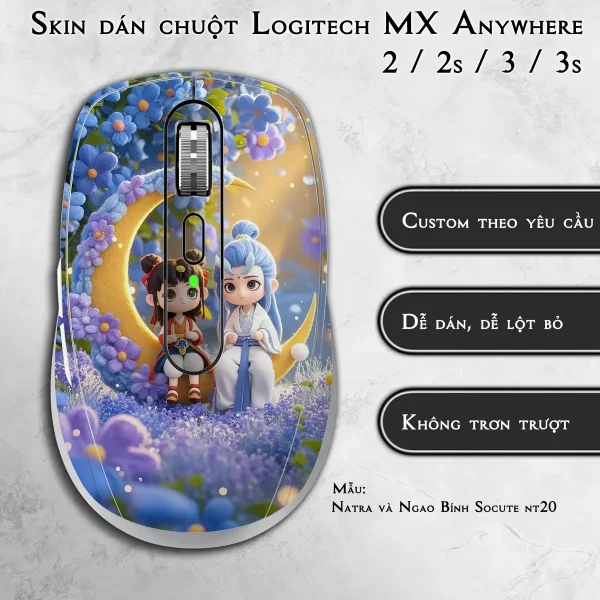 Skin dán chuột Logitech MX Anywhere mẫu Natra và Ngao Bính Socute nt20