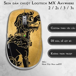Skin dán chuột Logitech MX Anywhere mẫu Nghê Việt Nam lsm035