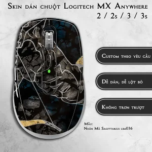 Skin dán chuột Logitech MX Anywhere mẫu Nhân Mã Sagittarius lsm036