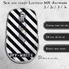 Skin dán chuột Logitech MX Anywhere mẫu OFF White sọc đen trắng Skin dán chuột Logitech MX Anywhere mẫu OFF White sọc đen trắng