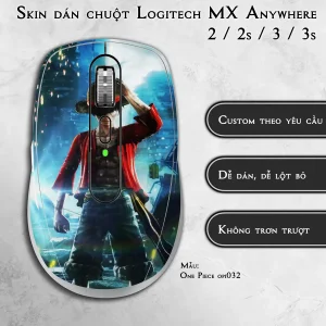 Skin dán chuột Logitech MX Anywhere mẫu One Piece opi032