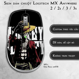 Skin dán chuột Logitech MX Anywhere mẫu One Piece opi038