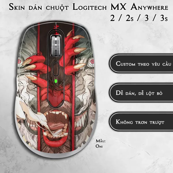 Skin dán chuột Logitech MX Anywhere mẫu Oni
