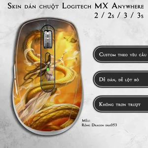 Skin dán chuột Logitech MX Anywhere mẫu Rồng Dragon dra053