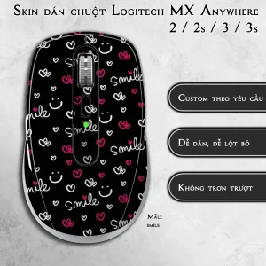 Skin dán chuột Logitech MX Anywhere mẫu smile