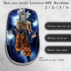 Skin dán chuột Logitech MX Anywhere mẫu Songoku Dragon Ball 7vnr010
