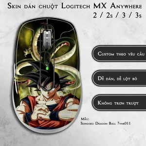 Skin dán chuột Logitech MX Anywhere mẫu Songoku Dragon Ball 7vnr011