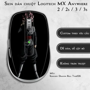 Skin dán chuột Logitech MX Anywhere mẫu Songoku Dragon Ball 7vnr026
