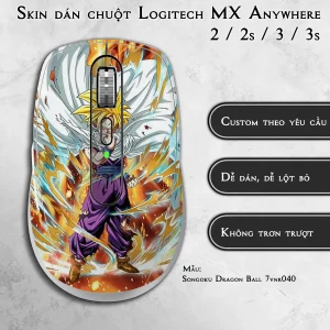 Skin dán chuột Logitech MX Anywhere mẫu Songoku Dragon Ball 7vnr040