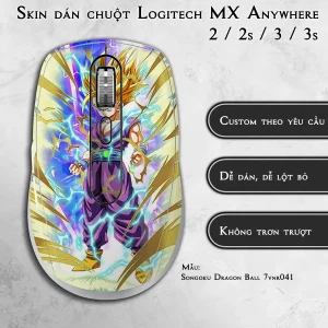 Skin dán chuột Logitech MX Anywhere mẫu Songoku Dragon Ball 7vnr041
