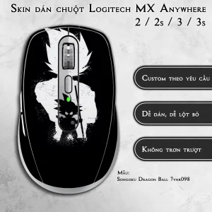 Skin dán chuột Logitech MX Anywhere mẫu Songoku Dragon Ball 7vnr098