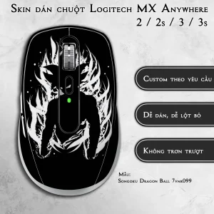 Skin dán chuột Logitech MX Anywhere mẫu Songoku Dragon Ball 7vnr099