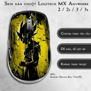 Skin dán chuột Logitech MX Anywhere mẫu Songoku Dragon Ball 7vnr102