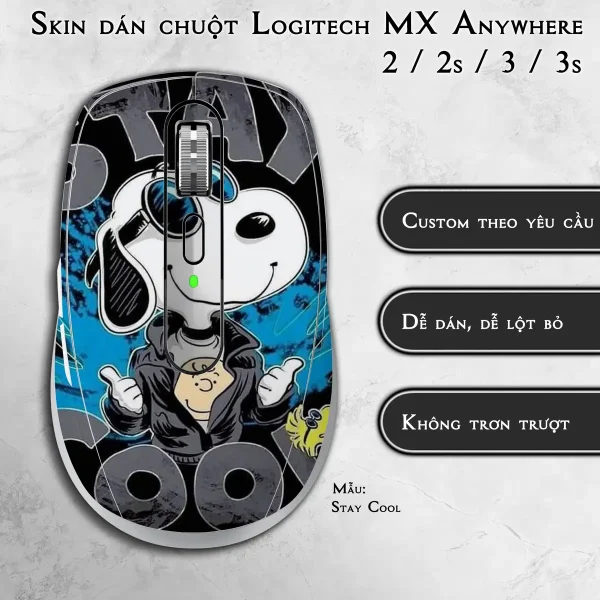 Skin dán chuột Logitech MX Anywhere mẫu Stay Cool