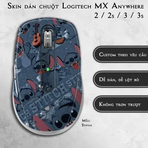Skin dán chuột Logitech MX Anywhere mẫu Stitch