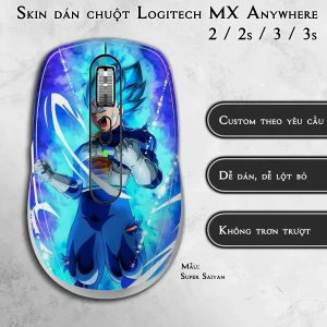 Skin dán chuột Logitech MX Anywhere mẫu Super Saiyan