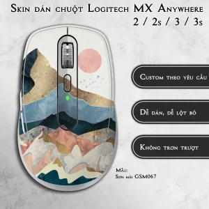 Skin dán chuột Logitech MX Anywhere mẫu Sơn mài GSM067