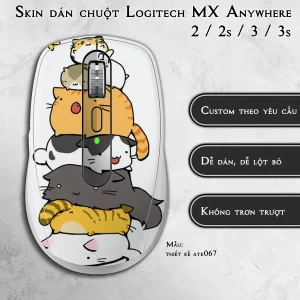 Skin dán chuột Logitech MX Anywhere mẫu thiết kế atk067