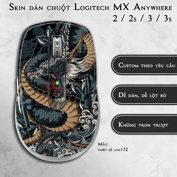 Skin dán chuột Logitech MX Anywhere mẫu thiết kế atk132