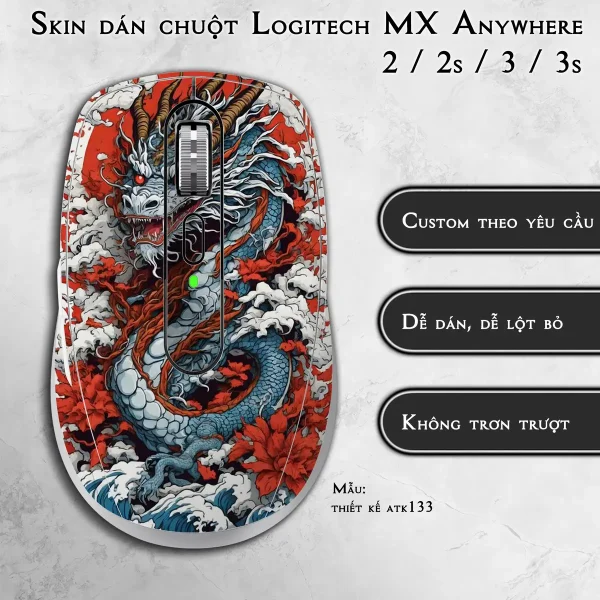 Skin dán chuột Logitech MX Anywhere mẫu thiết kế atk133