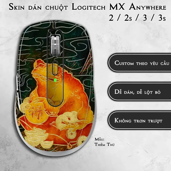 Skin dán chuột Logitech MX Anywhere mẫu Thiềm Thừ