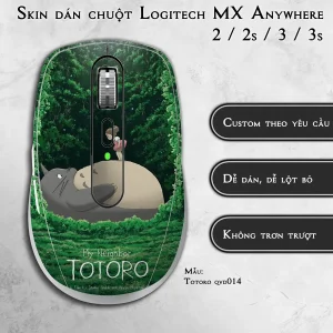 Skin dán chuột Logitech MX Anywhere mẫu Totoro qvd014