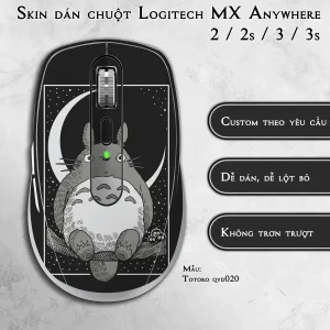 Skin dán chuột Logitech MX Anywhere mẫu Totoro qvd020