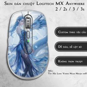 Skin dán chuột Logitech MX Anywhere mẫu Tây Hải Long Vương Ngao Nhuận nh05