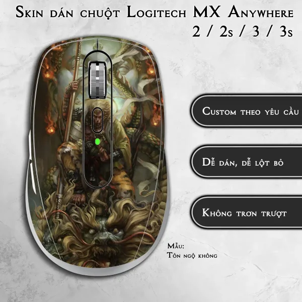 Skin dán chuột Logitech MX Anywhere mẫu Tôn ngộ không