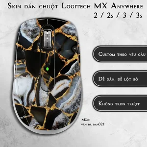 Skin dán chuột Logitech MX Anywhere mẫu vân đá dah021