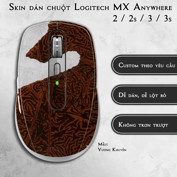 Skin dán chuột Logitech MX Anywhere mẫu Vương Khuyển