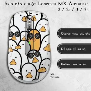 Skin dán chuột Logitech MX Anywhere mẫu Vịt duck